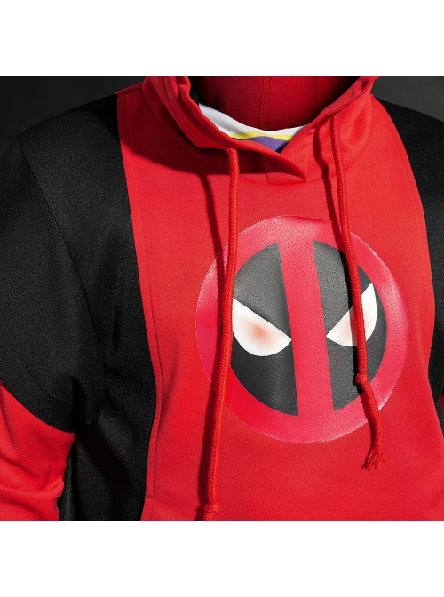 Movie Deadpool & Wolverine Deadpool Children Hoodie Halloween Cosplay Costume Set Without Helmet And Shoes And Pistol