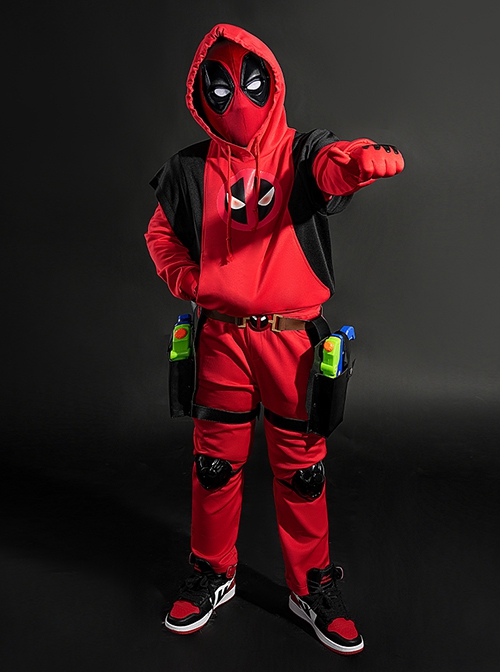 Movie Deadpool & Wolverine Deadpool Children Hoodie Halloween Accessories Shoes