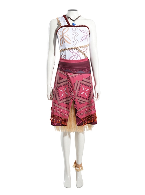 Anime Movie Animated Moana 2 Moana Halloween Cosplay Costume Set Without Shoes