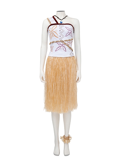 Anime Movie Animated Moana 2 Moana Halloween Cosplay Costume Set Without Shoes