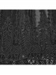 Black Three Dimensional Splicing Chiffon Fabric Front Center Beading With Layered Pleated Tulle Design Gothic Style Sleeveless Dress