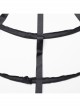 Simple Black Five Rings Of Plastic Side Eyelet Rope Design Gothic Hollow Cage Bustle