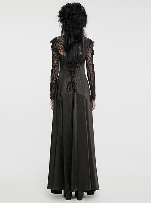 black triangle dress Ladivine 7497C Formal Long Plus-Size Dress