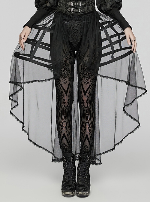 Personalized Three Layer Double Sided Black Fishbone Hollow Gothic Baroque Bird Cage Bustle