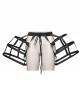 Personalized Three Layer Double Sided Black Fishbone Hollow Gothic Baroque Bird Cage Bustle