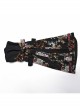 Black Non Stretch Woven With Edogawa Pattern Decoration Gothic Style Sweet Top And Skirt Set