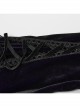 Black And Purple Gradient Elastic Velvet Upper Arm Lace With Waist Design Gothic Style Sweet Trumpet Sleeve Dress