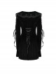Black Gradient Elastic Velvet Upper Arm Lace With Waist Design Gothic Style Sweet Trumpet Sleeve Dress