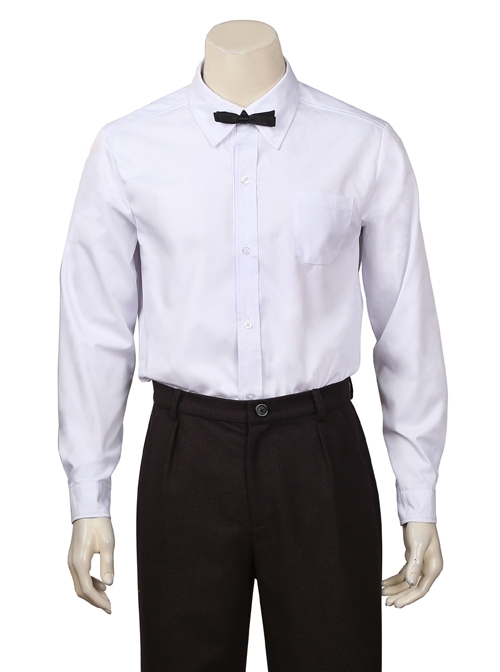 Fantastic Beasts And Where To Find Them Newt Scamander Halloween Cosplay Costume White Shirt And Bow Tie