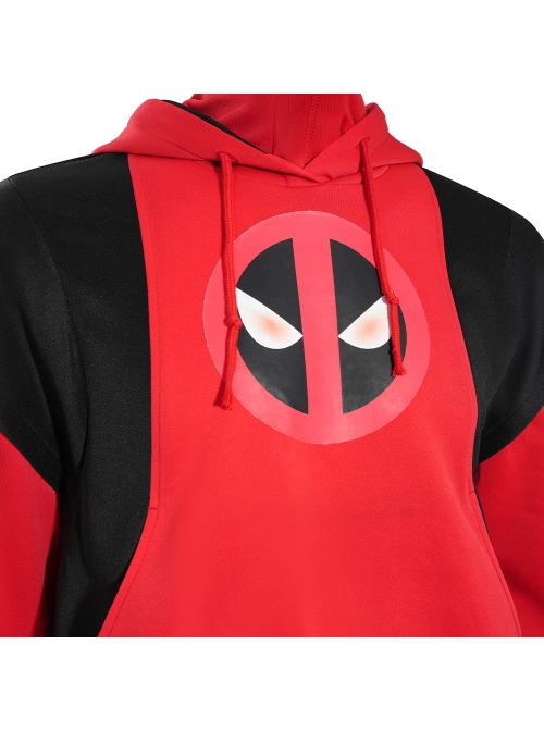 Movie Deadpool & Wolverine Deadpool Aldult Hoodie Halloween Cosplay Costume Set Without Helmet And Shoes And Pistol