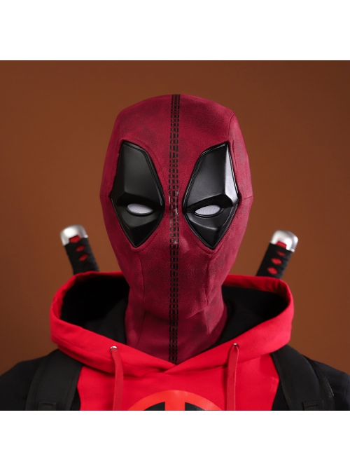 Movie Deadpool & Wolverine Deadpool Teenager Hoodie Halloween Cosplay Costume Set Without Shoes