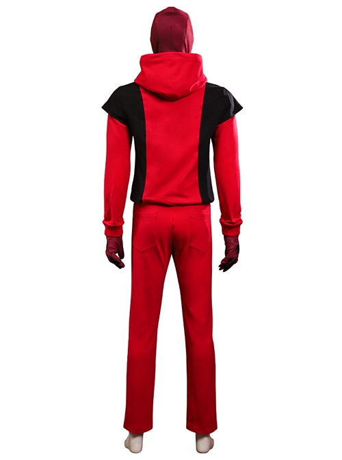 Movie Deadpool & Wolverine Deadpool Teenager Hoodie Halloween Cosplay Costume Set Without Shoes