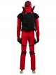Movie Deadpool & Wolverine Deadpool Teenager Hoodie Halloween Cosplay Costume Set Without Shoes