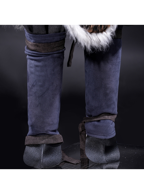 Game Black Myth Wukong Wukong Tiger Hide Loincloth Skirt Halloween Cosplay Costume Full Set