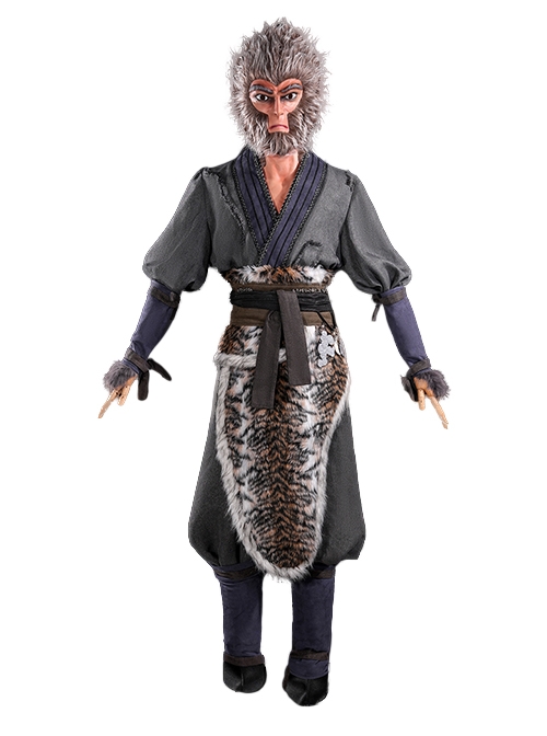 Game Black Myth Wukong Wukong Tiger Hide Loincloth Skirt Halloween Cosplay Costume Full Set