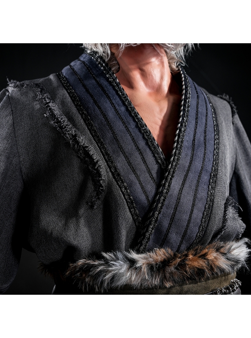 Game Black Myth Wukong Wukong Tiger Hide Loincloth Skirt Halloween Cosplay Costume Full Set