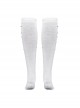 Personalized White Combed Cotton With Plastic Rivet Decorated Punk Style High Socks