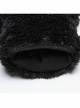 Black And Pink Short Plush Lanyard Mesh Rivet Sleeves Punk Style Cat Claw Gloves