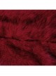 Black Red Warm Imitation Silver Fox Fur With Shiny Patent Leather Semi Circular Rivets Embellished Punk Style Adjustable Leg Warmers
