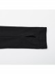 Black Stretch Knitted Mesh Front Center Hollow Slit Tied Rope Design Punk Style Sexy Long Sleeve T-Shirt