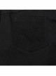 Black Elastic Twill Stitching Hole Mesh Front With Triangle Buckle Ribbon Decoration Punk Style Irregular Skirt