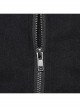Black Twill Hollow Front Center Eyelet Cross Tie Back Zipper Design Punk Style Adjustable Corset
