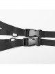 Removable Black Soft Wool With Waist Buckle Belt Decoration Punk Style Two Piece Dress