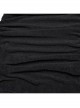 Black Stretch Mesh Stitching Comfortable Knitted Fabric Waist And Abdomen Pleats With Irregular Hem Punk Style Hooded Two Piece Dress