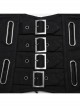 Personalized Oval Black Non Elastic Twill Front Chinese And Japanese Buttons With Eyelet Decoration Punk Style Zipper Corset