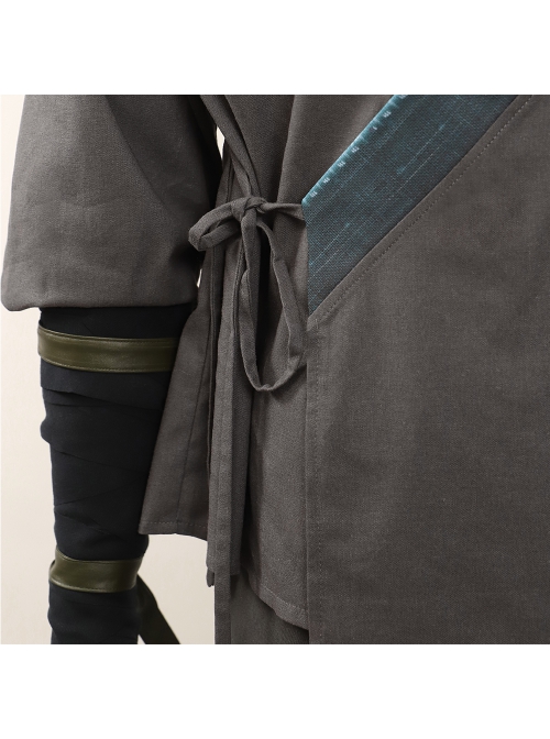 Black Myth Wukong Wukong Fur Waistband Halloween Cosplay Costume Full Set