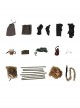 Black Myth Wukong Wukong Fur Waistband Halloween Cosplay Costume Full Set