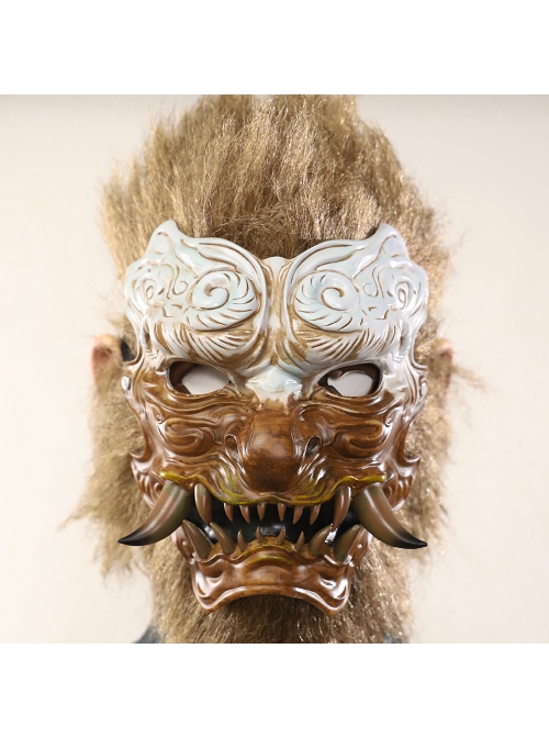 Black Myth Wukong Wukong Fur Waistband Halloween Cosplay Costume Full Set