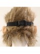 Black Myth Wukong Wukong Fur Waistband Halloween Cosplay Costume Full Set