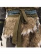 Black Myth Wukong Wukong Fur Waistband Halloween Cosplay Costume Full Set
