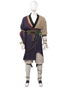 Black Myth Wukong Wukong Braided Belt Halloween Cosplay Costume Set Without Gourd Without Masks
