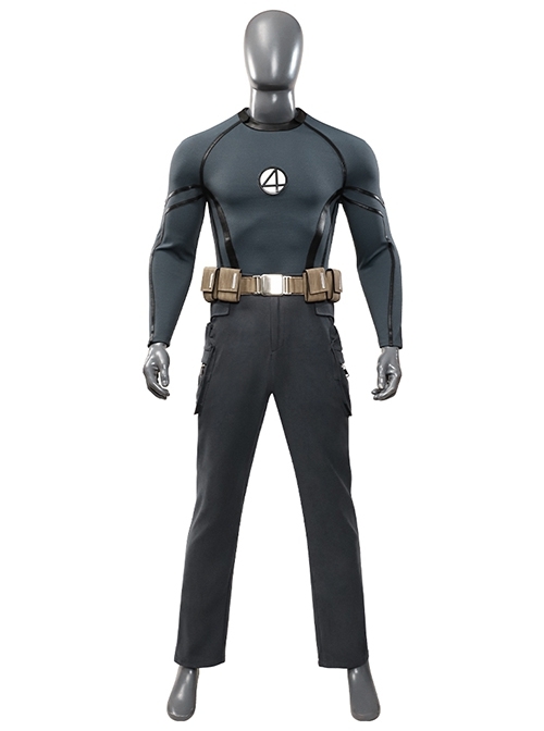 Movie Deadpool & Wolverine Fantastic Four Human Torch Halloween Cosplay Costume Set Without Shoes