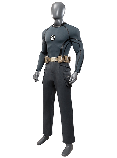 Movie Deadpool & Wolverine Fantastic Four Human Torch Halloween Cosplay Costume Set Without Shoes
