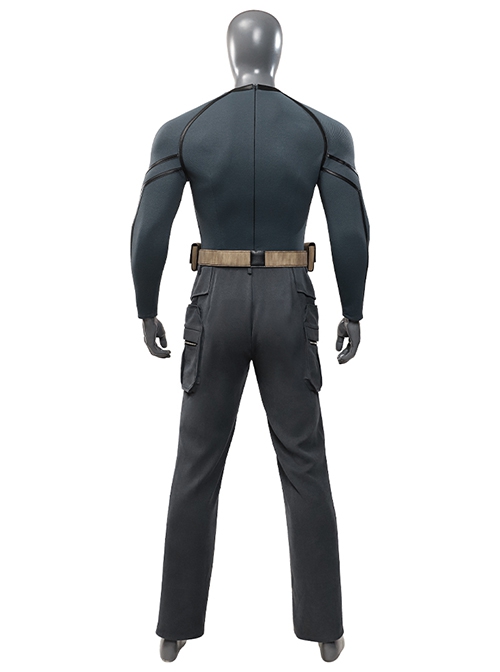 Movie Deadpool & Wolverine Fantastic Four Human Torch Halloween Cosplay Costume Set Without Shoes