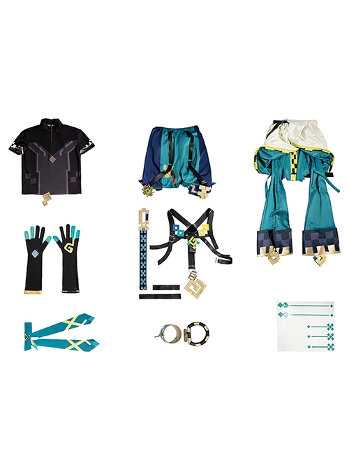 Game Genshin Impact Kinich Halloween Cosplay Costume Full Set