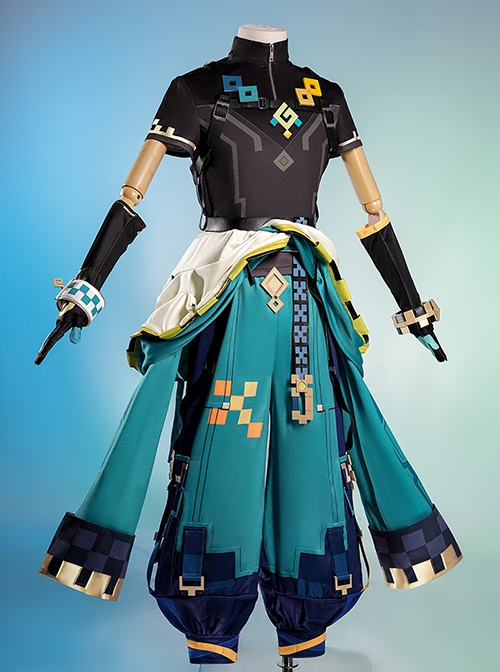 Game Genshin Impact Kinich Halloween Cosplay Costume Full Set