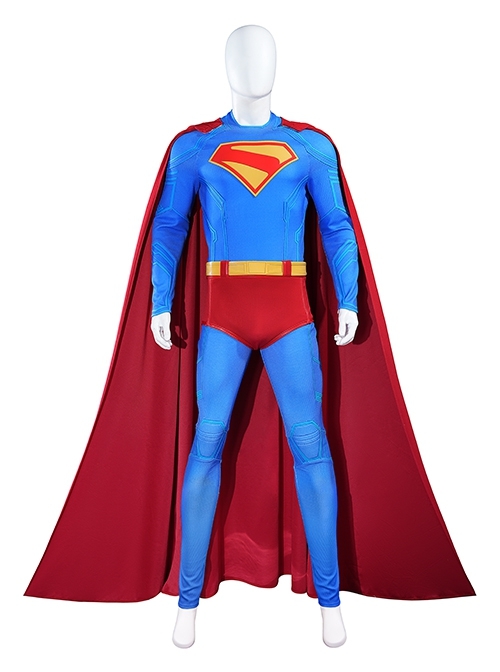 Movie Superman Superman Bodysuit Battle Suit Halloween Cosplay Costume Set Without Shoes