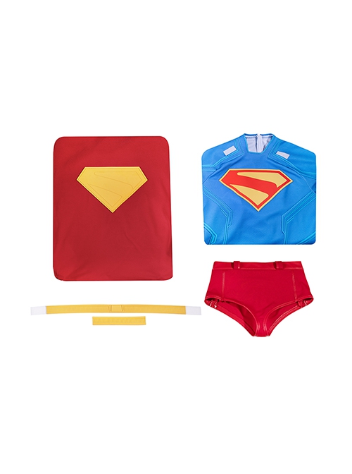 Movie Superman Superman Bodysuit Battle Suit Halloween Cosplay Costume Set Without Shoes