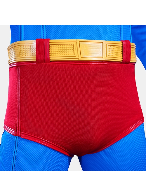 Movie Superman Superman Bodysuit Battle Suit Halloween Cosplay Costume Set Without Shoes