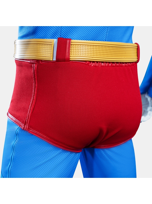 Movie Superman Superman Bodysuit Battle Suit Halloween Cosplay Costume Set Without Shoes