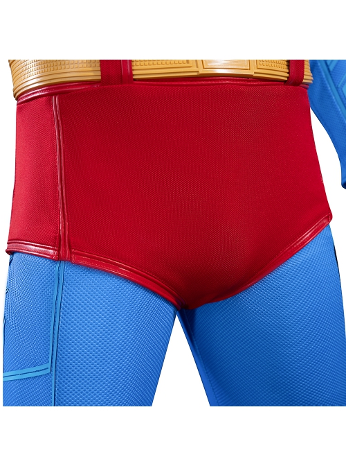 Movie Superman Superman Bodysuit Battle Suit Halloween Cosplay Costume Set Without Shoes