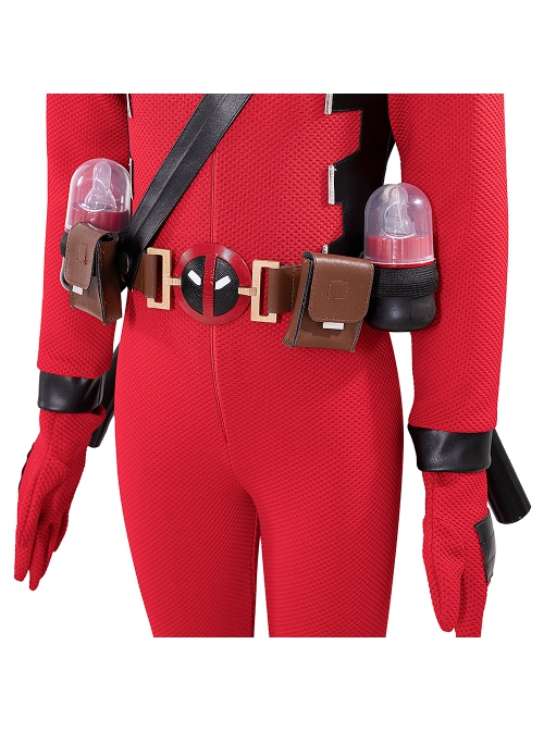 Movie Deadpool & Wolverine Baby Deadpool Halloween Cosplay Costume Set Without Helmet And Knife