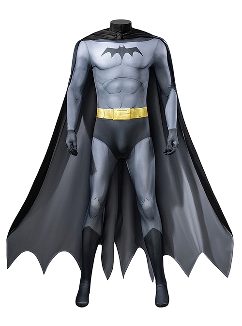 Anime Movie Batman Caped Crusader Batman Bodysuit Halloween Cosplay Costume Set