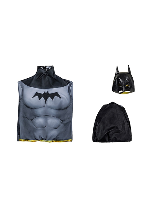 Anime Movie Batman Caped Crusader Batman Bodysuit Halloween Cosplay Costume Set