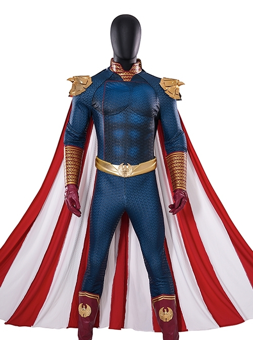 The Boys The Homelander Upgraded Version Halloween Cosplay Costume Set Without Shoes