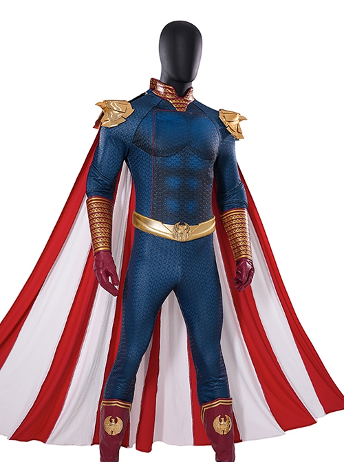 The Boys The Homelander Upgraded Version Halloween Cosplay Costume Set Without Shoes